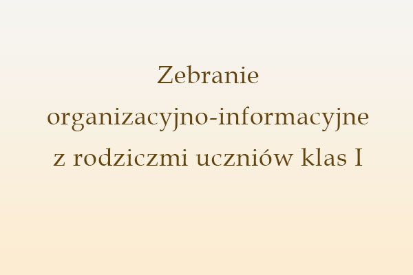 Informacja o zebraniu