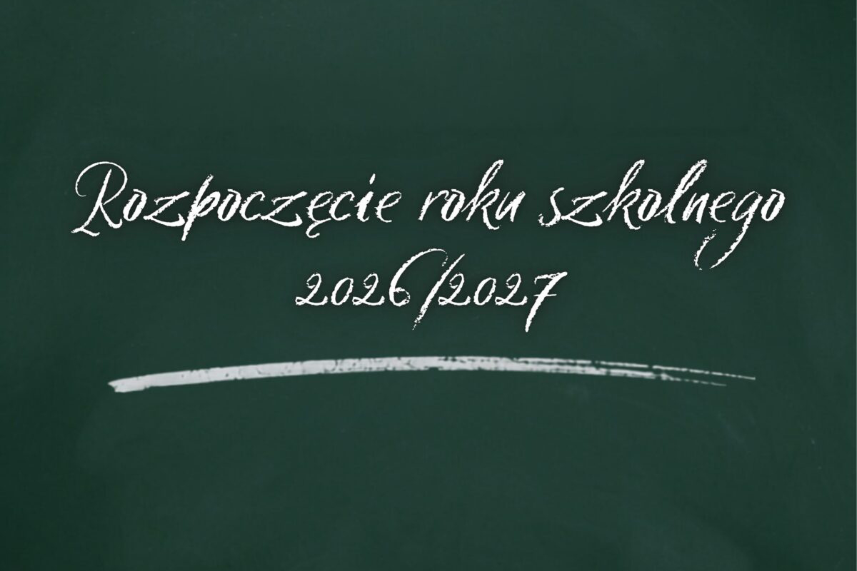 Napis o rozpoczeciu roku szkolnego