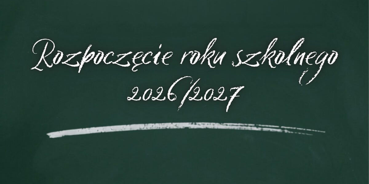 Napis o rozpoczeciu roku szkolnego